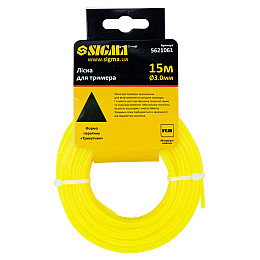 Леска Sigma для триммера треугольник Ø3.0мм 15м (5621061)