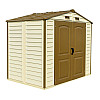 Сарай пластиковий StoreAll 245x168x220 см слонова кістка Duramax