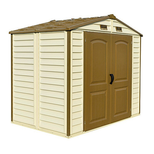 Сарай пластиковий StoreAll 245x168x220 см слонова кістка Duramax