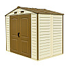 Сарай пластиковий StoreAll 245x168x220 см слонова кістка Duramax