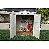 Сарай пластиковий StoreAll 245x168x220 см слонова кістка Duramax