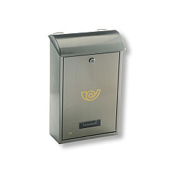 Поштова скринька Мод 2 400X250X100 Mm Нержавіюча сталь Amig 10426
