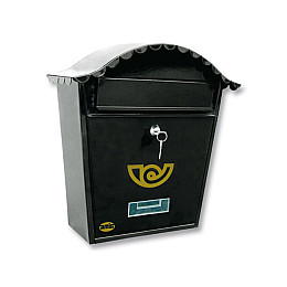 Поштова скринька Мод 1 370X320X105 Mm Чорний Amig 7464