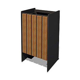 Урна GoodsMetall з металу та дерева 600х350х300 GM2