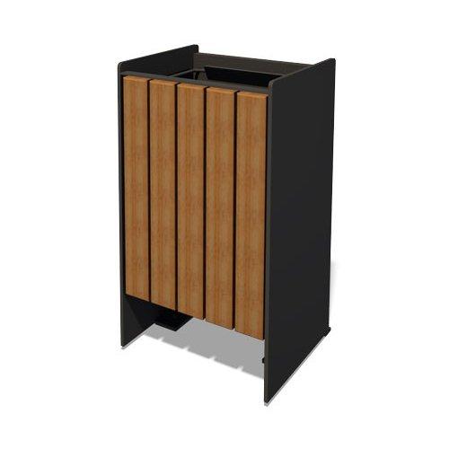 Урна GoodsMetall из металла и дерева 600х350х300 GM2