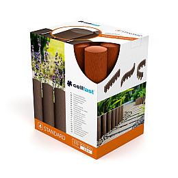 Газонне огородження 4 елементи Standard теракот 2,3 м Cellfast