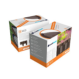 Газонне огородження 4 элементів Eco коричневе 2,4 м Cellfast