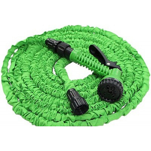 Шланг садовый поливочный с распылителем MAGIC HOSE 87533 15 м Зеленый (hub_go6fgq)