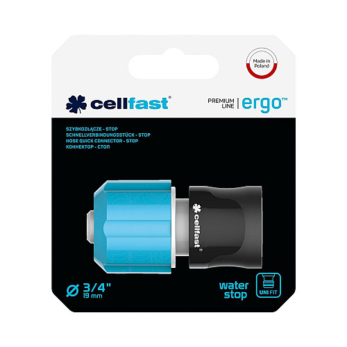 Конектор - стоп Ergo 3/4" Cellfast