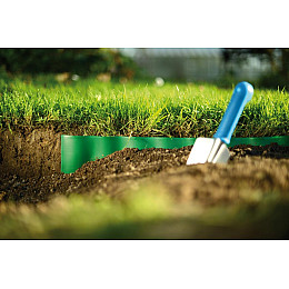 Бордюр газонний хвилястий / зелений / 10 см х 9 м Cellfast