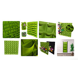 Горшки из фетра в сад TELOS 100*50см 18 ячеек (карт-3434)