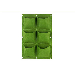 Горшки из фетра в сад TELOS 60*40см 6 ячеек (карт-3435)