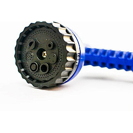 Шланг садовый поливочный Magic hose Xhose 75 метров и насадка-распылитель синего цвета с мощным интенсивным распылением