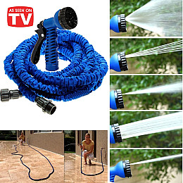 Шланг садовий поливочний Magic hose Xhose 22.5 метра і насадка з потужним інтенсивним розпиленням + Ороситель 12 в 1 Fresh Garden