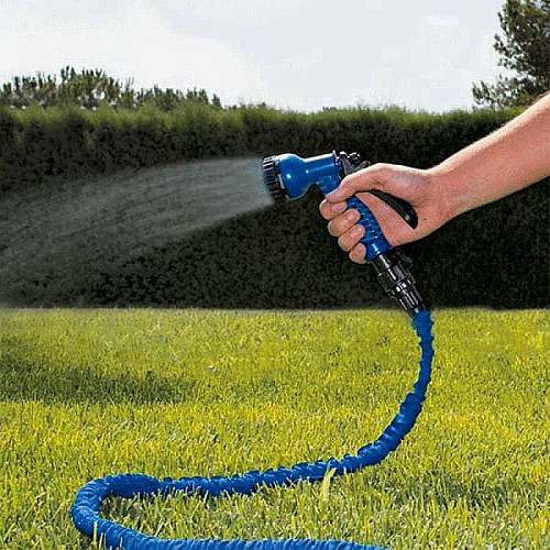 Шланг садовий поливочний Magic hose Xhose 22.5 метра і насадка з потужним інтенсивним розпиленням + Ороситель 12 в 1 Fresh Garden