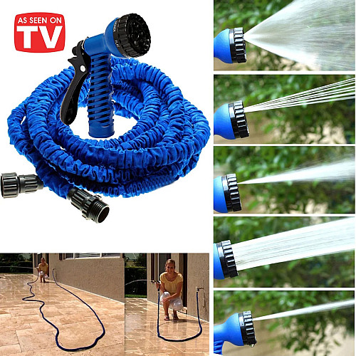 Шланг садовый поливочный Magic hose Xhose 45 метров и насадка-распылитель с мощным интенсивным распылением+Садовые перчатки