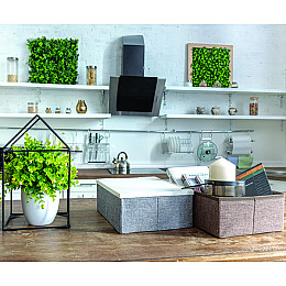 Короб складной Handy Home с пластиковой крышкой 33x23x11 см (EH-02S)