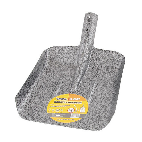 Лопата совкова MASTERTOOL 235х285х360 мм молоткове фарбування 0.9 кг 14-6249