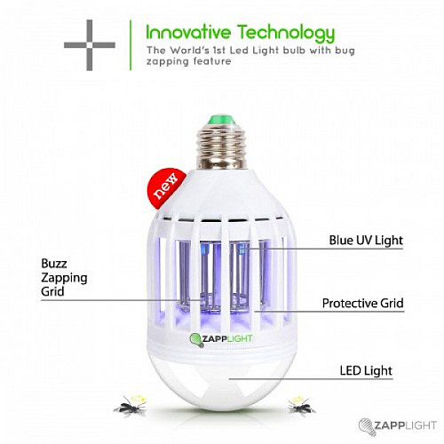Світлодіодна лампа принада Zapp Light знищувач комах