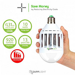 Світлодіодна лампа принада Zapp Light знищувач комах