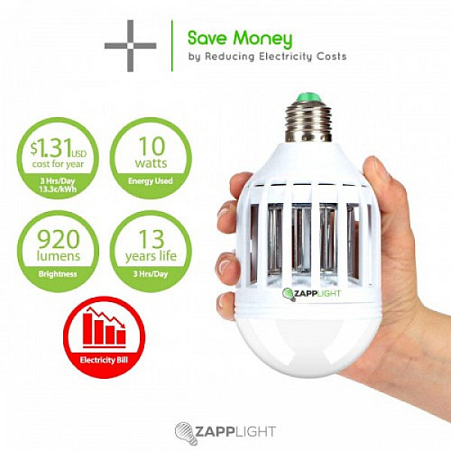 Світлодіодна лампа принада Zapp Light знищувач комах