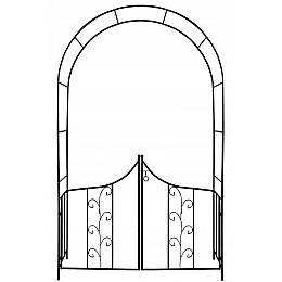 Арка садовая-пергола GardenLine PERG-N6092 138 x 40 x 240 см Чорний