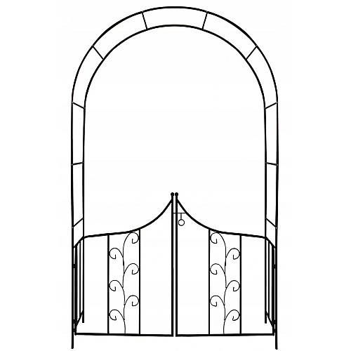 Арка садовая-пергола GardenLine PERG-N6092 138 x 40 x 240 см Чорний