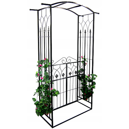 Арка садова-пергола GardenLine DEN9074 106 x 50 x 217 см Чорний