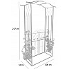Арка садова-пергола GardenLine DEN9074 106 x 50 x 217 см Чорний