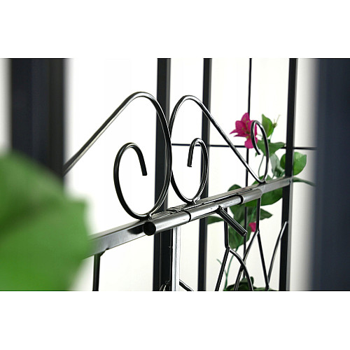 Арка садова-пергола GardenLine DEN9074 106 x 50 x 217 см Чорний