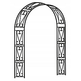 Арка садова-пергола GardenLine Vinto Black 150 x 40 x 250cm