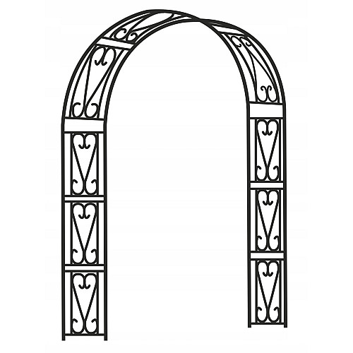 Арка садова-пергола GardenLine Vinto Black 150 x 40 x 250cm