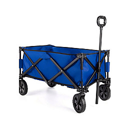 Тележка туристическая Outtec складная темно-синяя