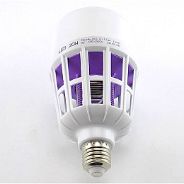 Лампочка ловушка от комаров Mosquito killer lamp 2 в 1 с електрошоком 220V 20W E27