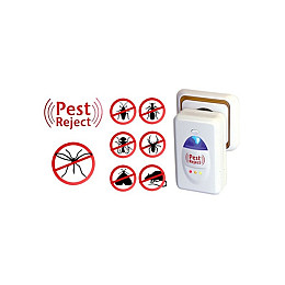 Ультразвуковий відлякувач гризунів та комах Pest Reject 200 м² Білий