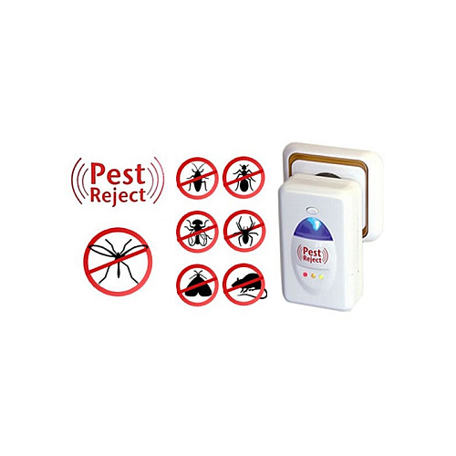 Ультразвуковой отпугиватель грызунов и насекомых Pest Reject 200 м² Белый
