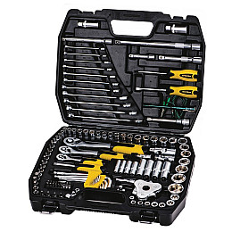 Набір ключів і насадок торцевих MASTERTOOL PROFI 1/4"-3/8"-1/2" 121 шт (78-5121)