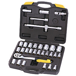 Набор насадок торцевых MASTERTOOL PROFI CrV 1/2" 8-32 мм 32 шт (78-4032)