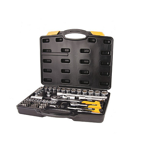 Набор насадок торцевых MASTERTOOL PROFI CrV 1/4"-1/2" 72 шт (78-5072-PF)