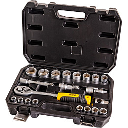 Набор насадок торцевых MASTERTOOL CrV 1/2" 10-32 мм 21 шт (78-4021)
