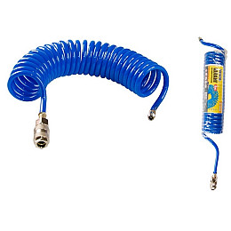 Шланг пневматичний спіральний MASTERTOOL PU 15 атм 6,5*10 мм 5 м (81-8480)