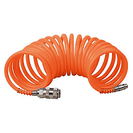 Шланг пневматичний спіральний MASTERTOOL PE 15 атм 5,5х8 мм 10 м (81-8495)