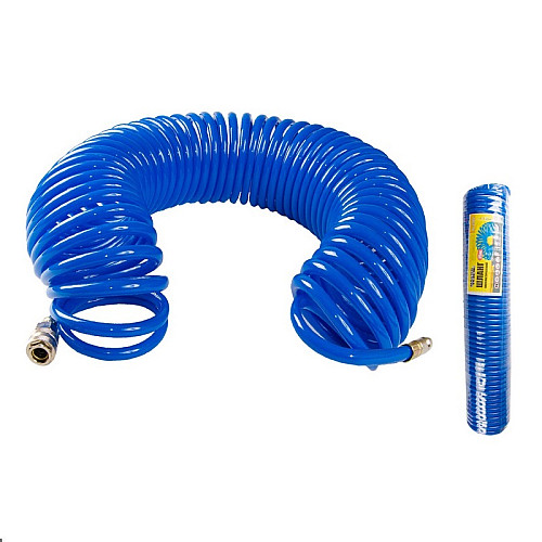 Шланг пневматичний спіральний MASTERTOOL PU 15 атм 6,5х10 мм 15 м (81-8482)