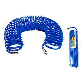 Шланг пневматичний спіральний MASTERTOOL PU 15 атм 8х12 мм 20 м (81-8473)