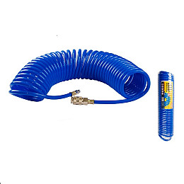 Шланг пневматичний спіральний MASTERTOOL PU 15 атм 6,5х10 мм 10 м (81-8481)