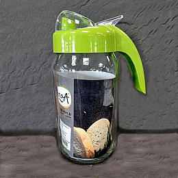 Бутылка для масла і оцту SNT 1 л Прозорий/Салатовий