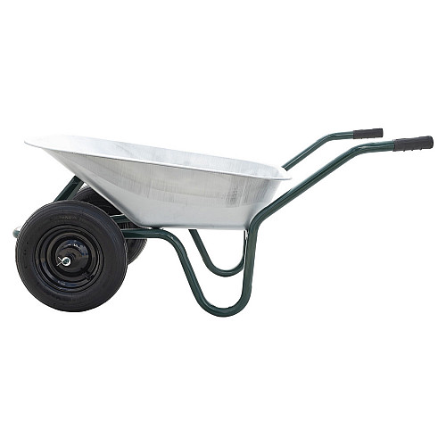 Тачка садово-строительная двухколесная MASTERTOOL 85 л 200 кг D-12 (79-9849)