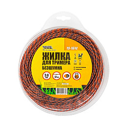 Леска для триммера бесшумная MASTERTOOL SPIRAL 3.00 мм 57 м двухцветная (19-1614)