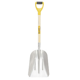 Лопата совкова з алюмінію з черенком і ручкою MASTERTOOL 280х380х500 мм 1100 мм (14-6279)