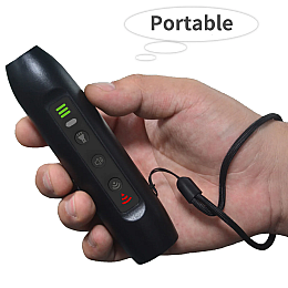 Отпугиватель собак ультразвуковой dicway с фонариком и индикатором зарядки с USB iBag Черный (N100)